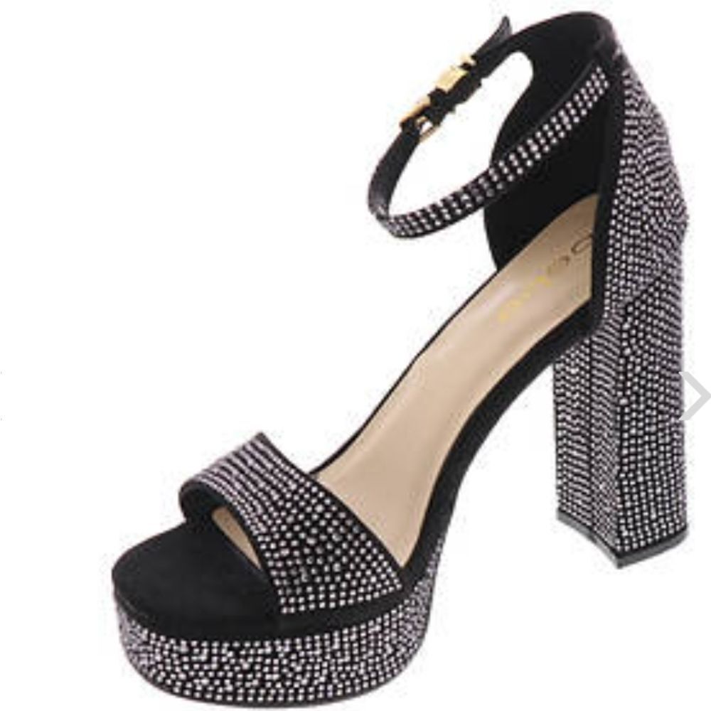 BRAND NEW BEBE SHAYLA BLOCK HEEL SANDAL S2